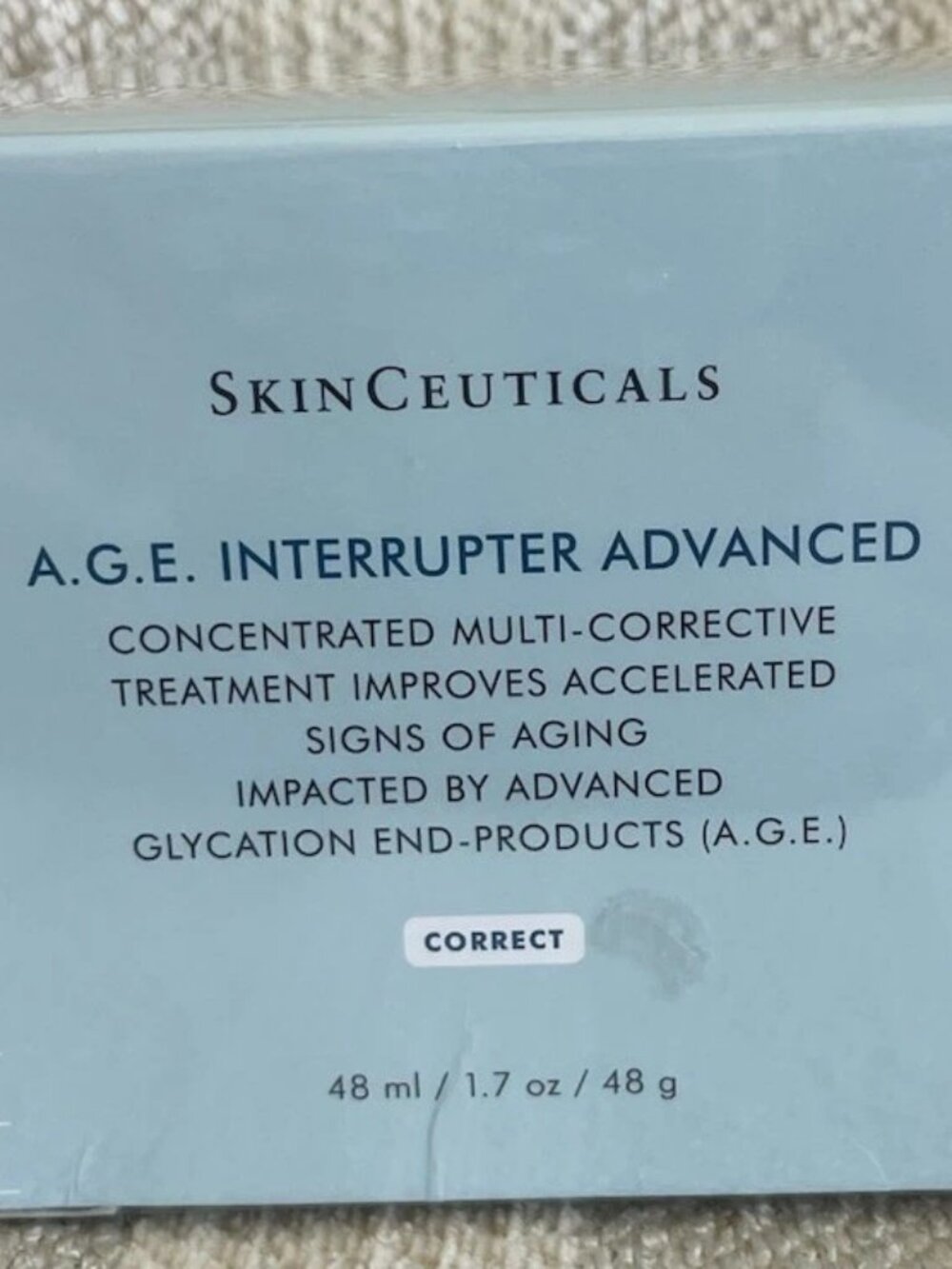 SkinCeuticals A.G.E. Interrupter Advanced 48ml / 1.7oz Face Cream NEW Sealed